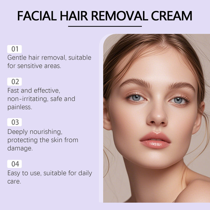 Aceite de afeitar suave para mujeres, hidratante y para después del afeitado, crema depilatoria facial.